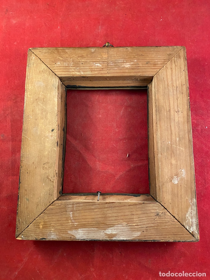 Antig&uuml;edades: Marco de madera con metal - Foto 3