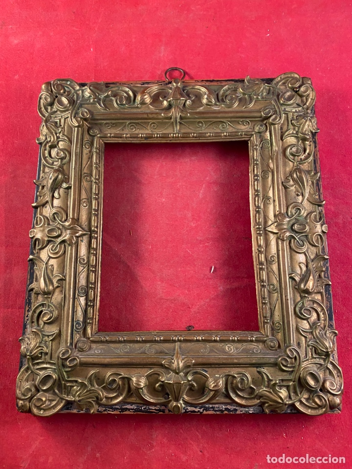 Antig&uuml;edades: Marco de madera con metal - Foto 1