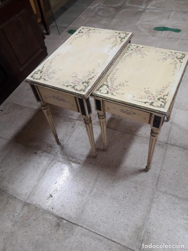 Antig&uuml;edades: Mesa pareja de embutir - Foto 3