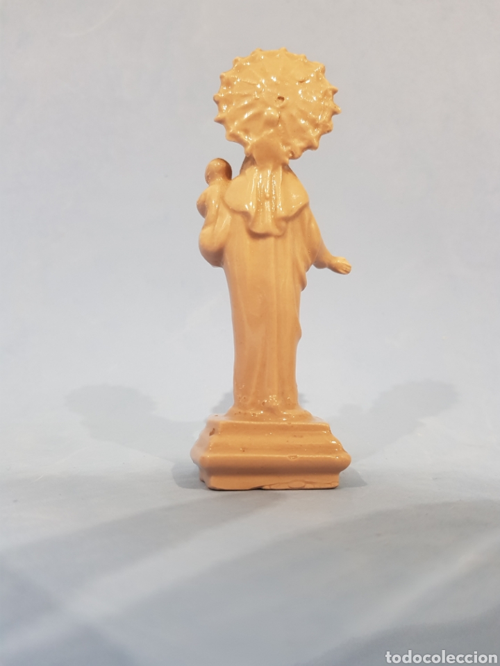 Antig&uuml;edades: Virgen del Carmen , biscuit - Foto 3