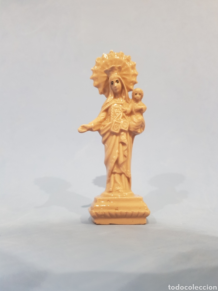 Antig&uuml;edades: Virgen del Carmen , biscuit - Foto 1