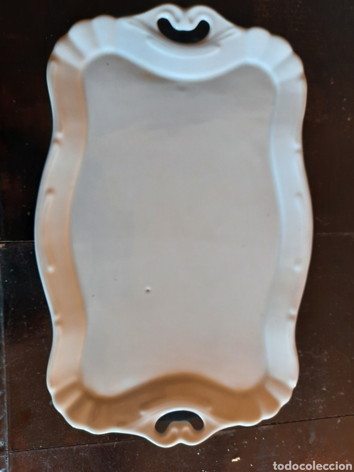 Antigüedades: Antigua bandeja en porcelana para servir - Foto 2 - 236174540