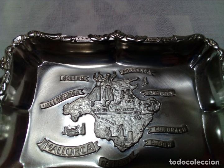 Antig&uuml;edades: BANDEJA DE MATAL-MAPA DE MALLORCA - Foto 3