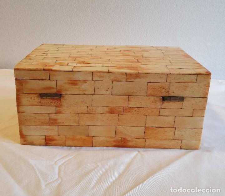 Antig&uuml;edades: -CAJA JOYERO DE HUESO - Foto 4