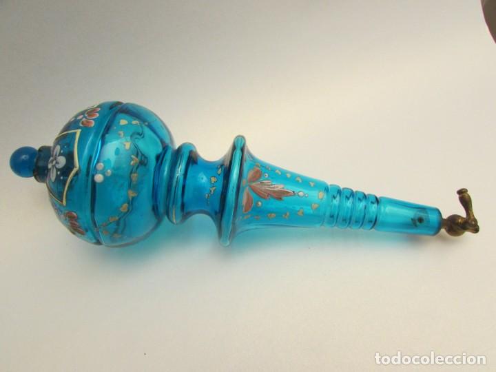 Oggetti Antichi: BOTELLA DISPENSADOR DE PERFUME FINALES S.XIX CRISTAL SOPLADO