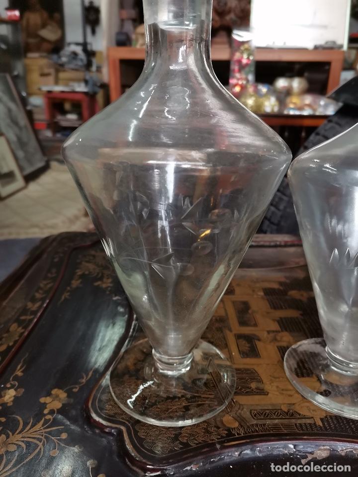 Antig&uuml;edades: PAREJA DE LICORERAS EN CRYSTAL - Foto 2