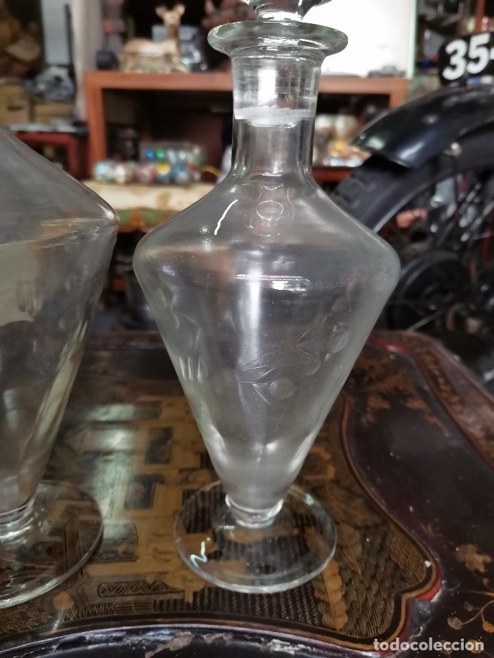 Antig&uuml;edades: PAREJA DE LICORERAS EN CRYSTAL - Foto 3