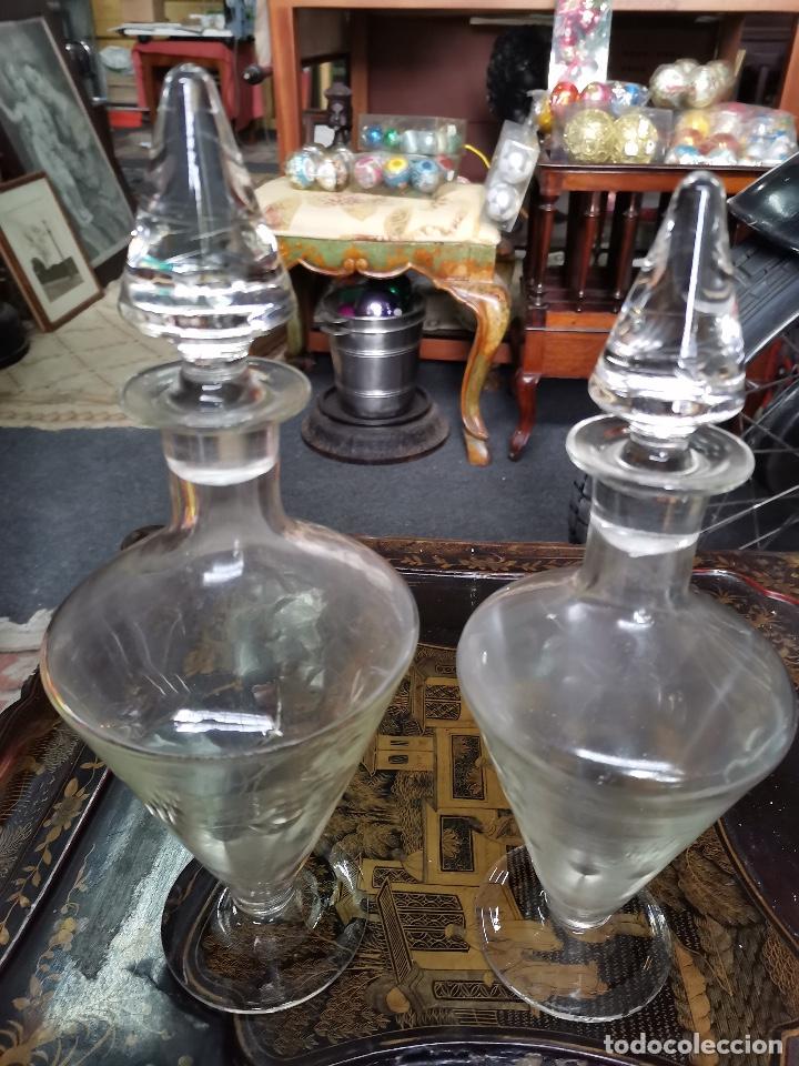 Antig&uuml;edades: PAREJA DE LICORERAS EN CRYSTAL - Foto 5