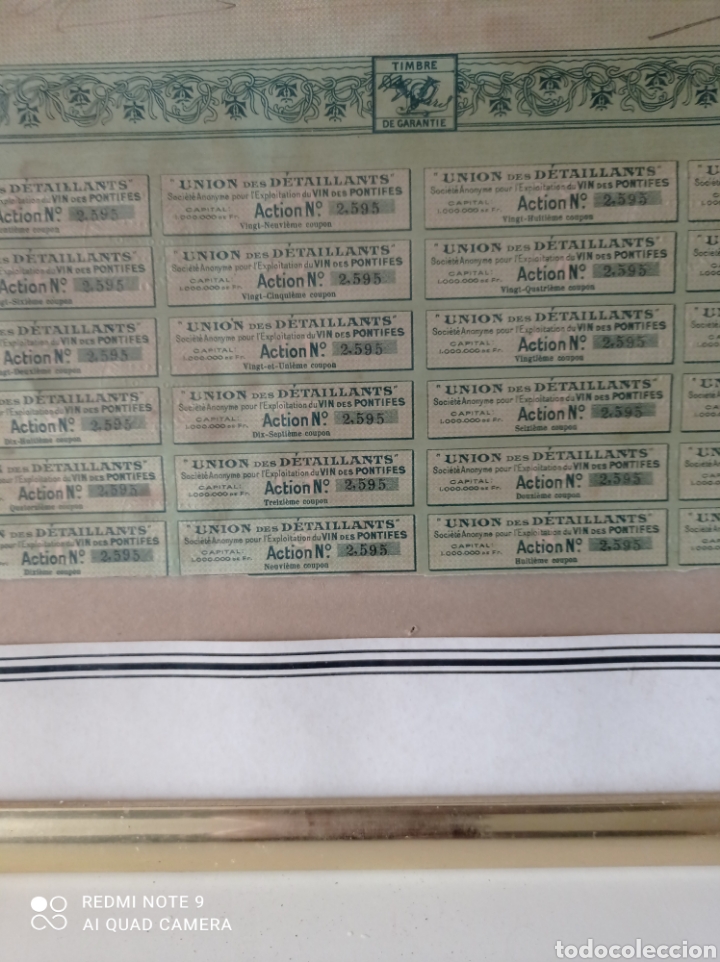 Antig&uuml;edades: Cuadro action de 100 francos - Foto 2