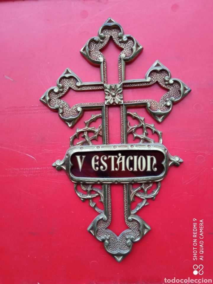 Antig&uuml;edades: Cruz de bronce - Foto 1
