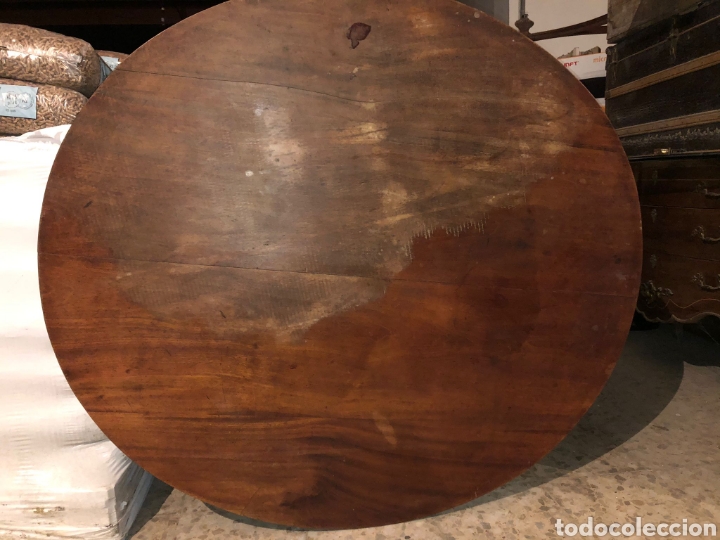 Antig&uuml;edades: Mesa ovalada de centro en madera de nogal - Foto 3
