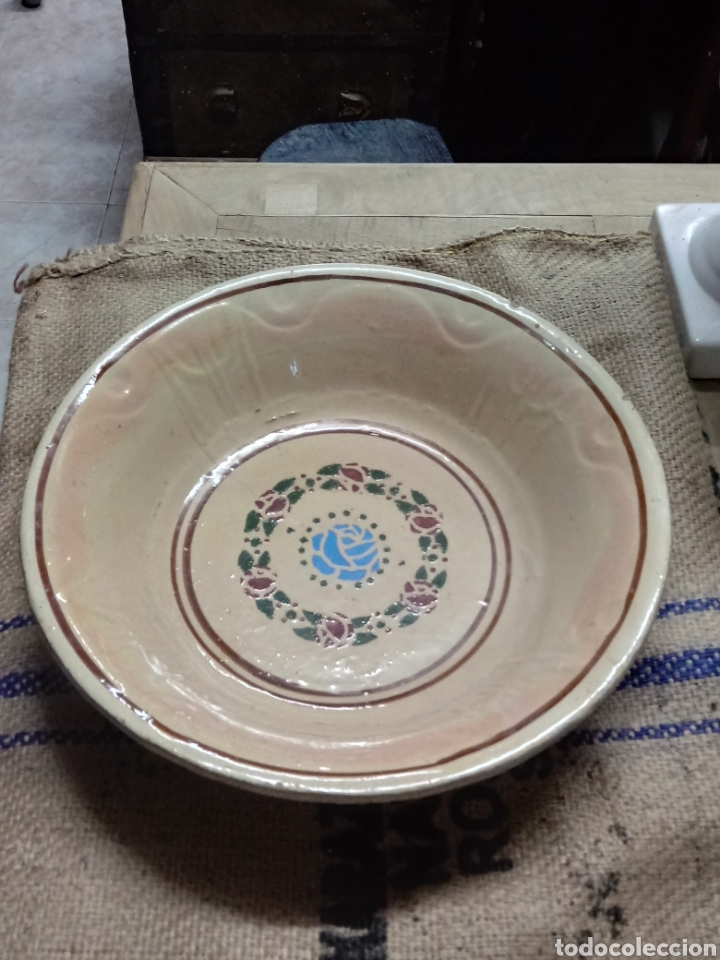 Antig&uuml;edades: Lebrillo de ceramica - Foto 2