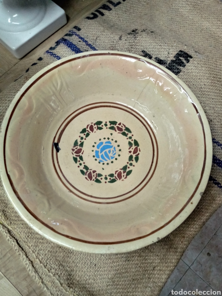 Antig&uuml;edades: Lebrillo de ceramica - Foto 6