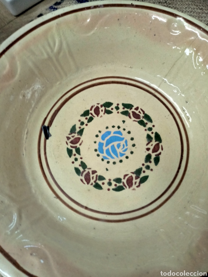 Antig&uuml;edades: Lebrillo de ceramica - Foto 7