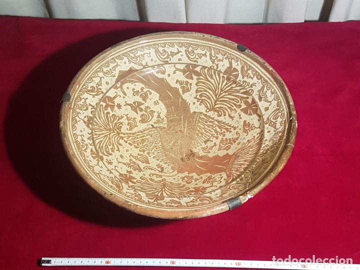Antig&uuml;edades: Gran plato de reflejos p&aacute;jaro real - Foto 1