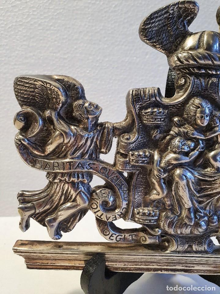 Antig&uuml;edades: PLACA RELIGIOSA EN RELIEVE DE PLATA DE LEY REF PAM 201 - Foto 3