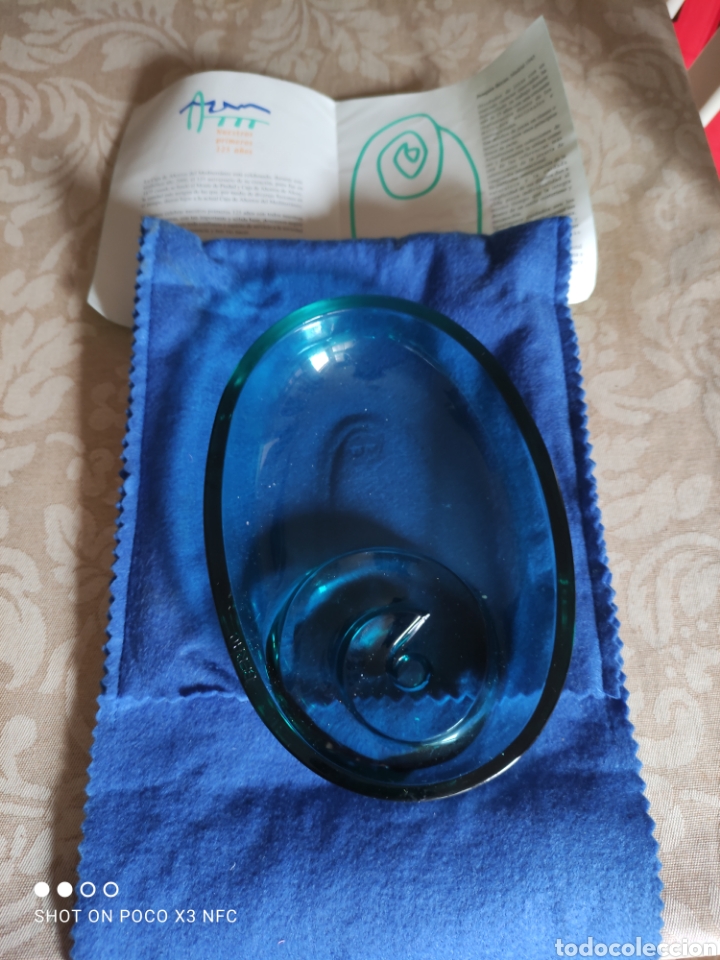 Oggetti Antichi: Fuente peque&ntilde;a de cristalfirmada