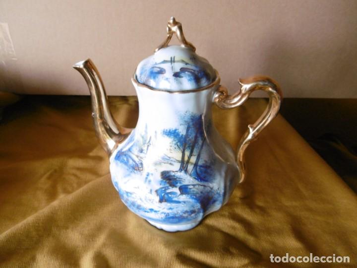 Antig&uuml;edades: ANTIGUA CAFETERA CON TAPA PORCELANA. - Foto 7