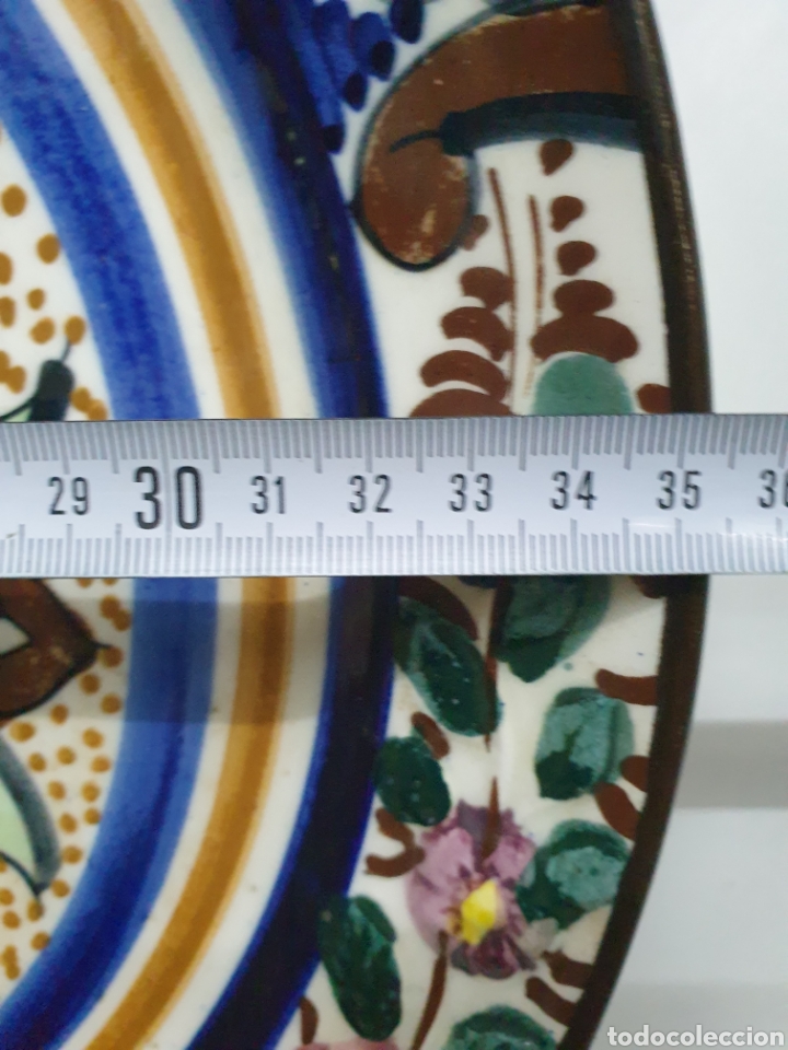 Antig&uuml;edades: Gran plato porcelana - Foto 2