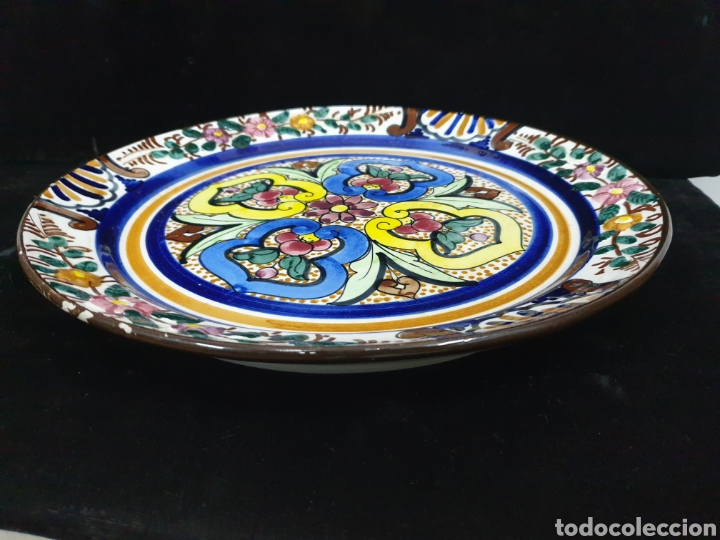 Antig&uuml;edades: Gran plato porcelana - Foto 5