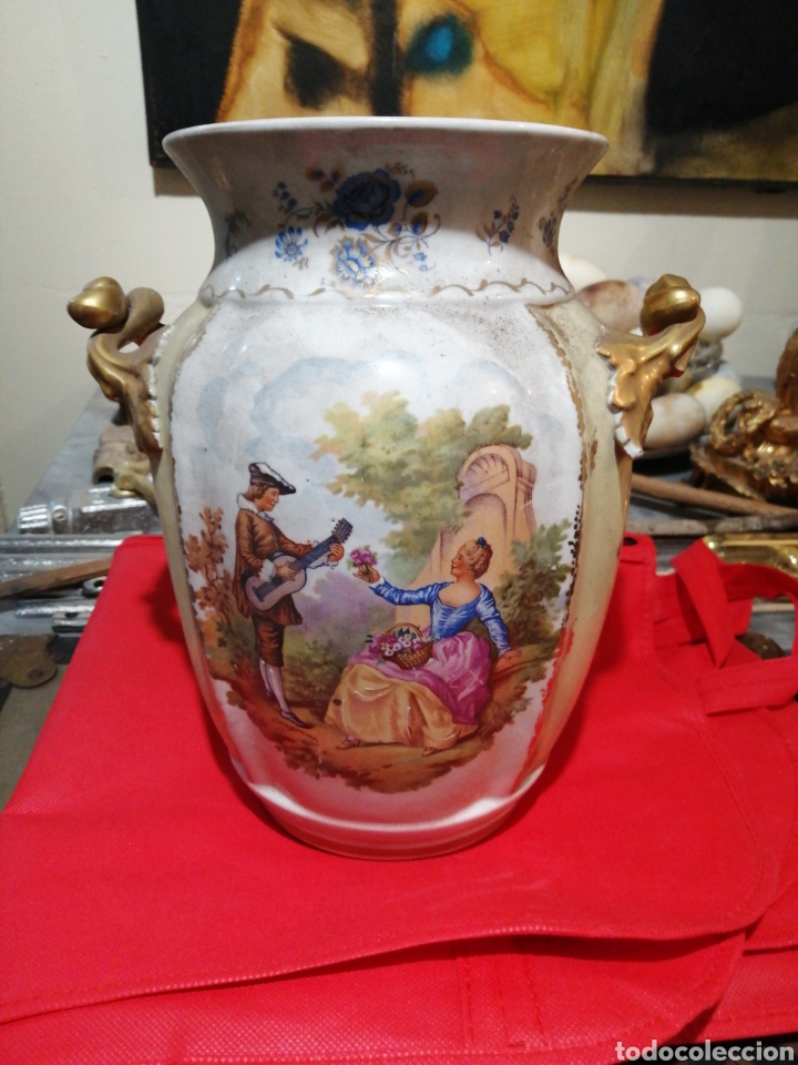 Antig&uuml;edades: Jarr&oacute;n porcelana Hispania - Foto 1