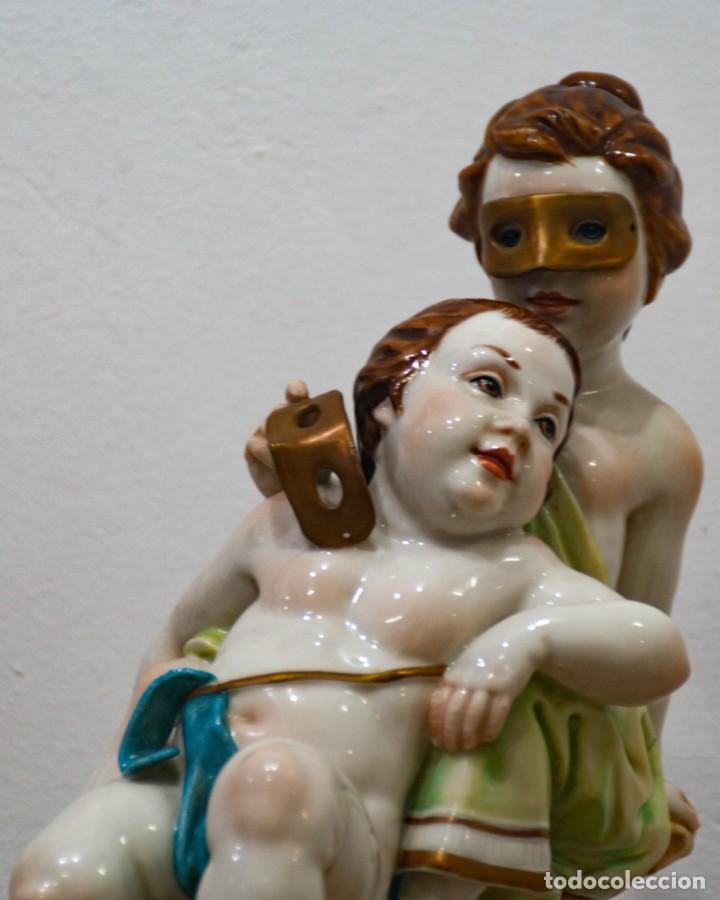 Antig&uuml;edades: Porcelana Algora - Hor&oacute;scopo Geminis - Foto 2