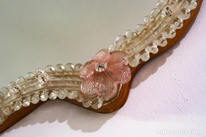 Antig&uuml;edades: Espejo Cristal de Murano - Foto 3