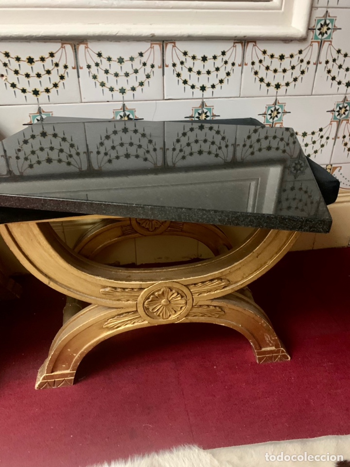 Antig&uuml;edades: Taburetes de pan de oro Versace - Foto 3