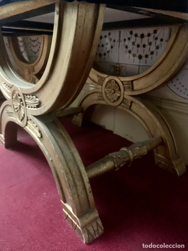 Antig&uuml;edades: Taburetes de pan de oro Versace - Foto 5