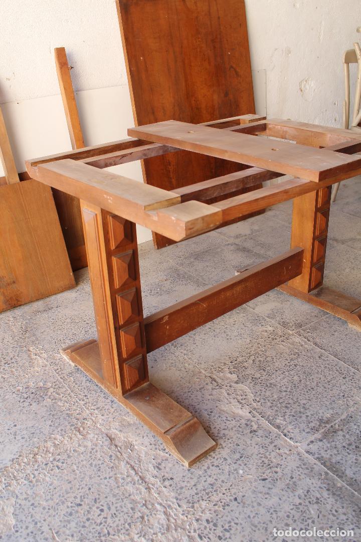 Antig&uuml;edades: mesa extensible de madera maciza - Foto 2