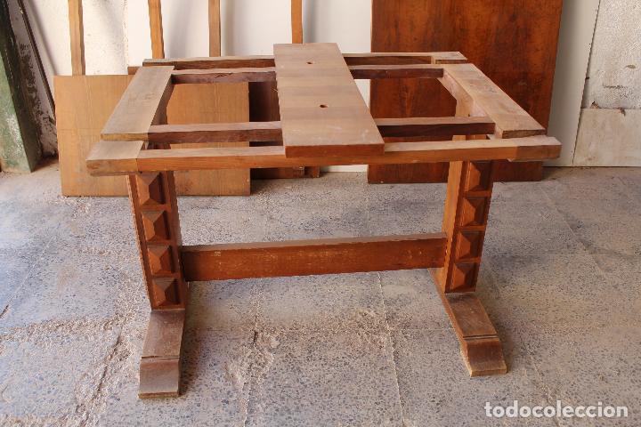 Antig&uuml;edades: mesa extensible de madera maciza - Foto 3