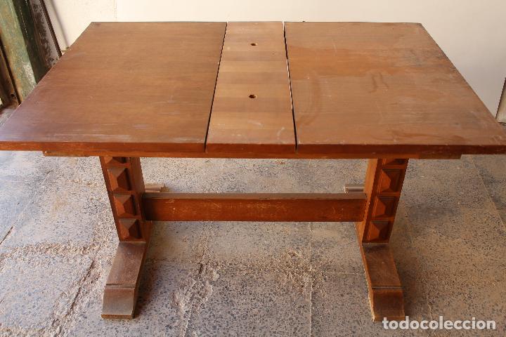 Antig&uuml;edades: mesa extensible de madera maciza - Foto 11