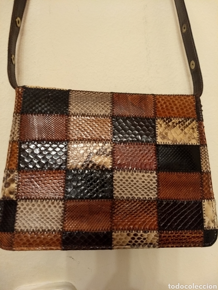 Antig&uuml;edades: Bolso multicolor tonos marrones - Foto 3