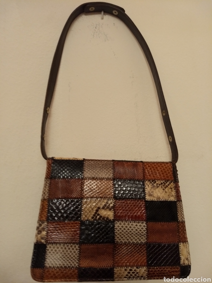 Antig&uuml;edades: Bolso multicolor tonos marrones - Foto 1