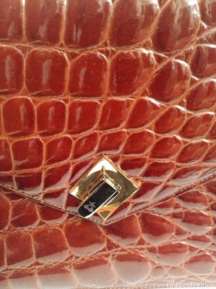Antig&uuml;edades: Bolso acharolado brillante - Foto 4