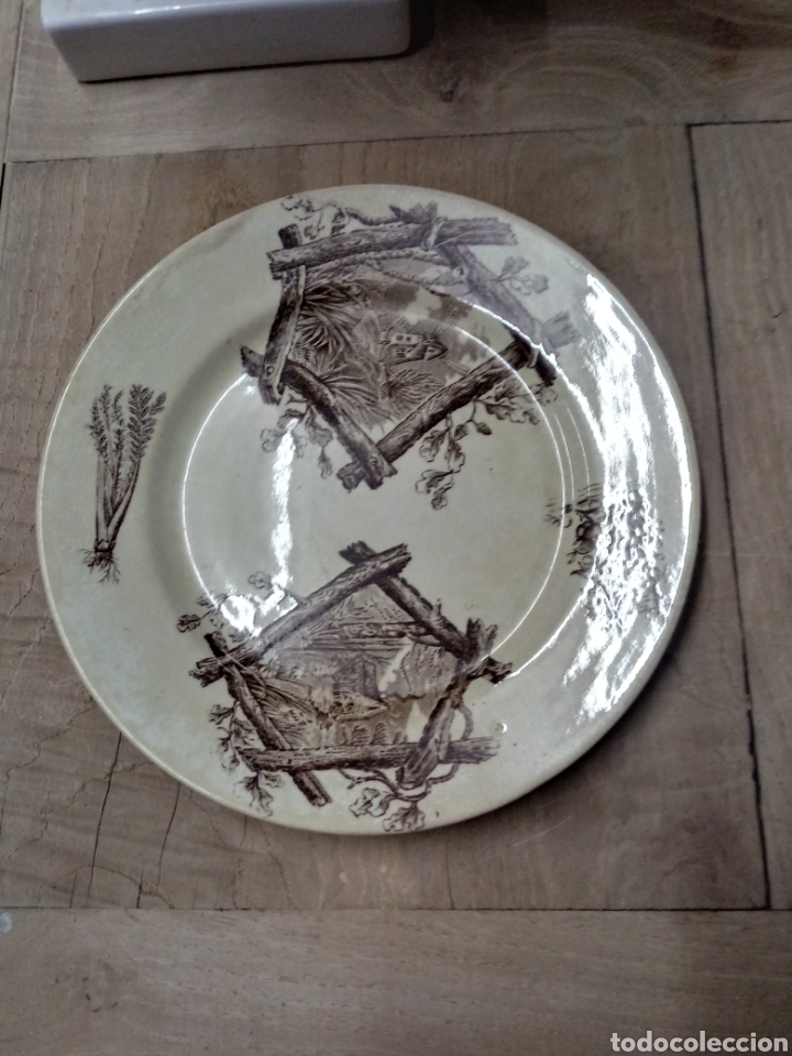 Antig&uuml;edades: Plato de ceramica Pickman - Foto 2