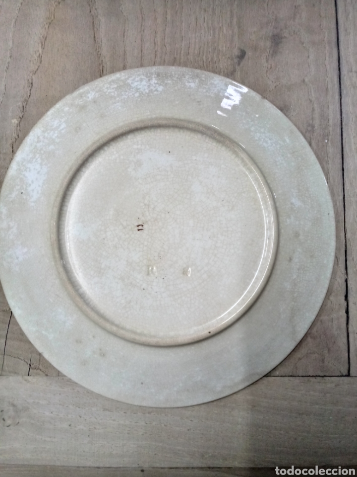 Antig&uuml;edades: Plato de ceramica Pickman - Foto 3