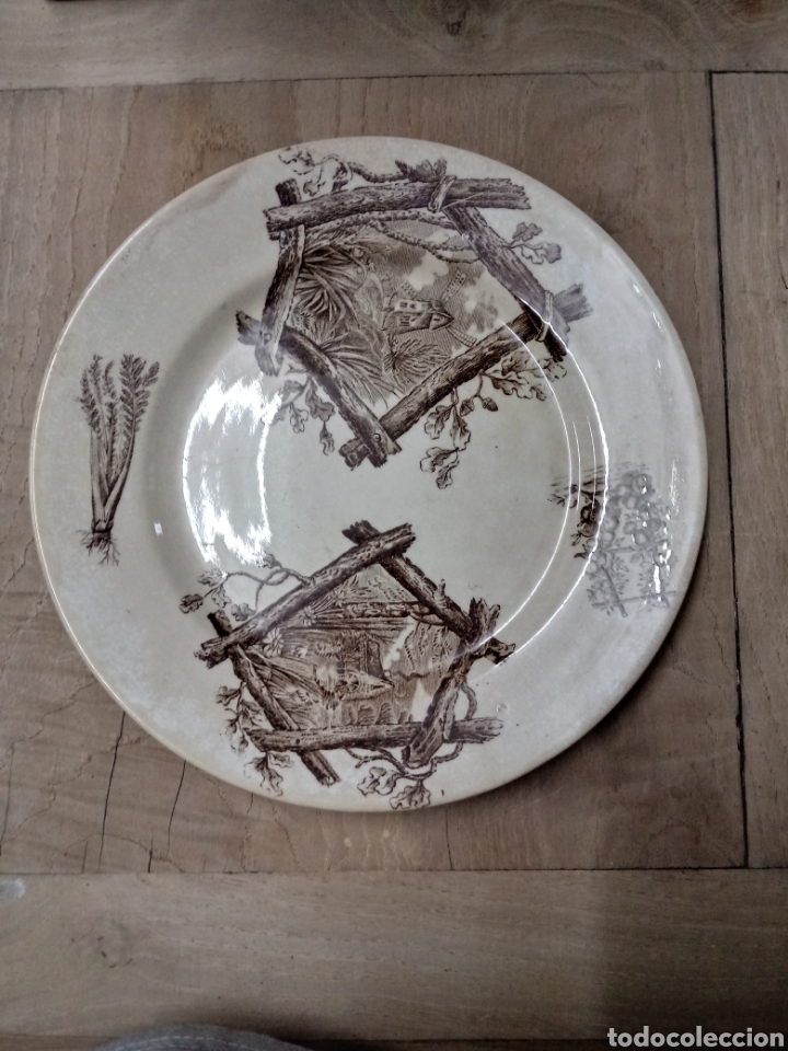 Antig&uuml;edades: Plato de ceramica Pickman - Foto 1