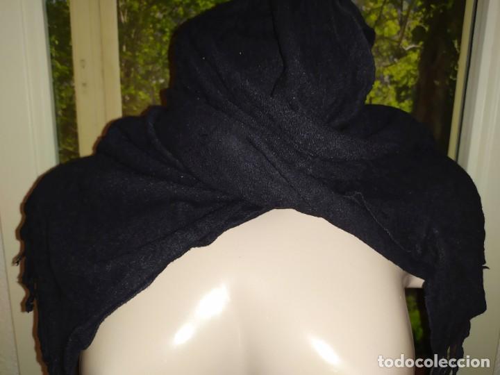 Antig&uuml;edades: Bufanda negra unisex cusual - Foto 1