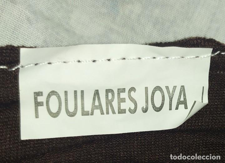 Antig&uuml;edades: Foulard se&ntilde;ora joya marron largo - Foto 2