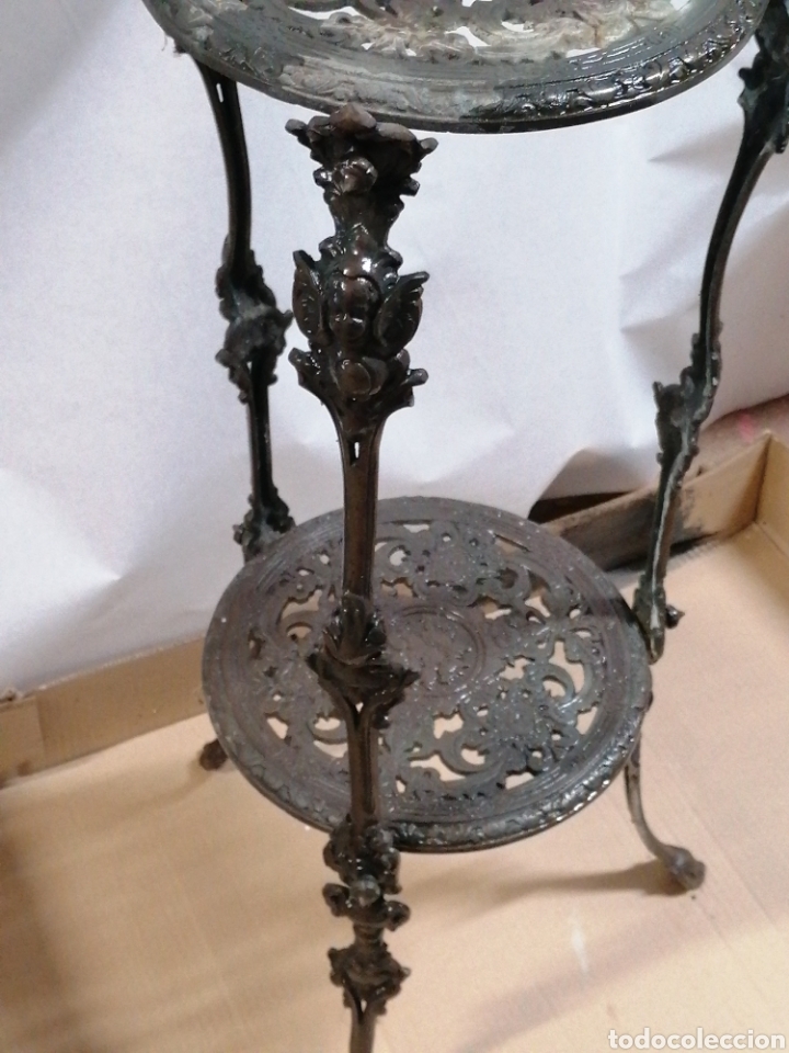 Antig&uuml;edades: Mesa velador hierro - Foto 4