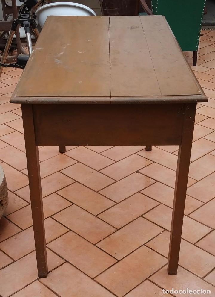 Antig&uuml;edades: ANTIGUA MESA DE ESCRITORIO. CON DOS CAJONES. - Foto 6
