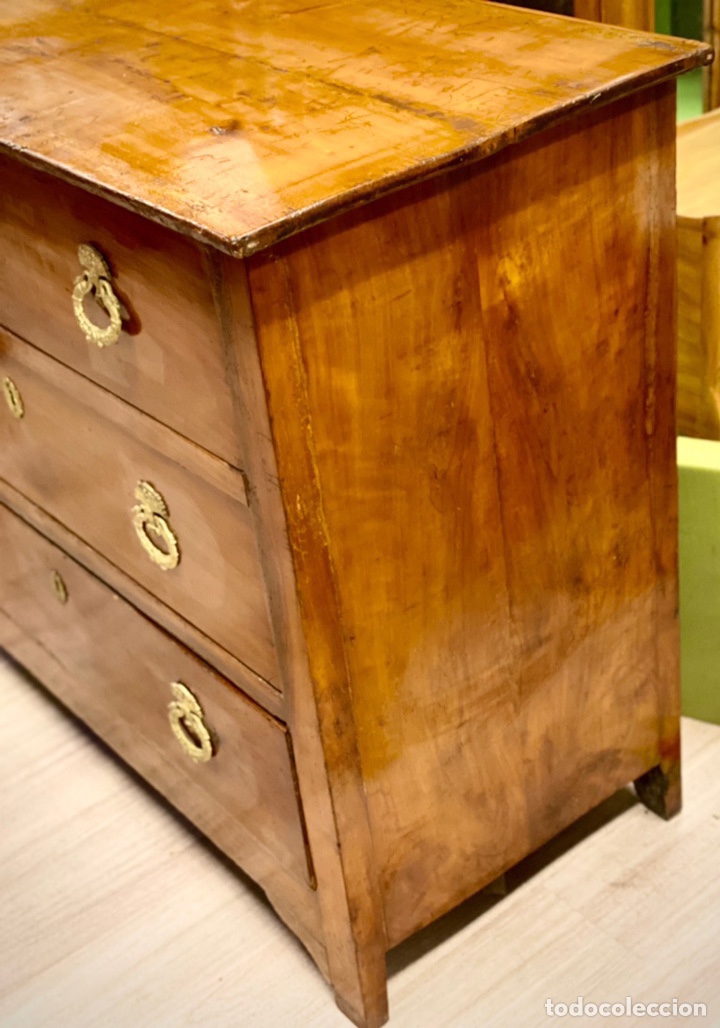Antig&uuml;edades: C&oacute;moda antig&uuml;a de cerezo &eacute;poca Imperio - Foto 2