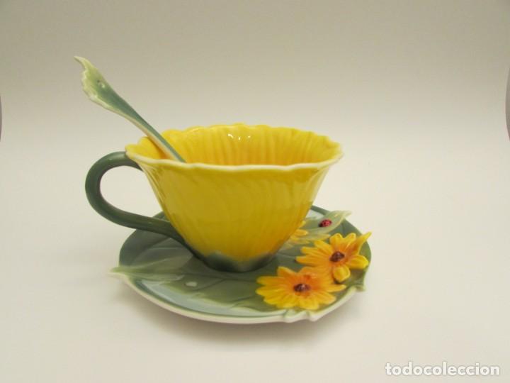 Antig&uuml;edades: TAZA Y PLATO DE T&Eacute; DE COLECCI&Oacute;N - Foto 2