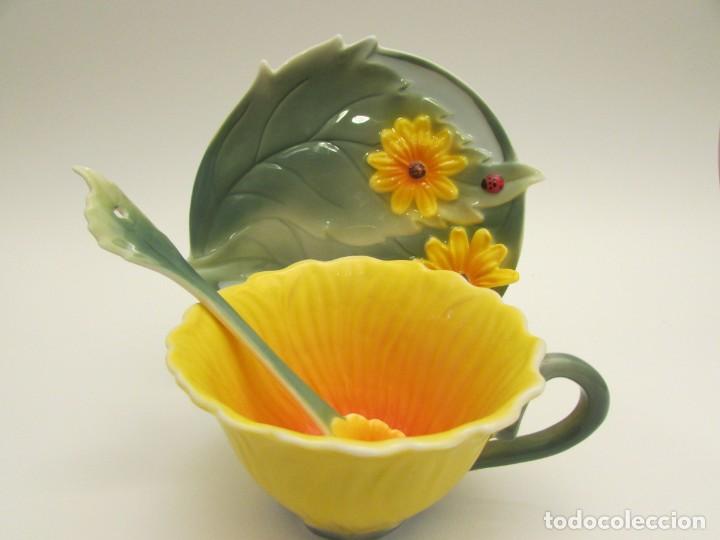 Antig&uuml;edades: TAZA Y PLATO DE T&Eacute; DE COLECCI&Oacute;N - Foto 7