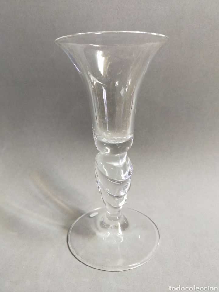 Oggetti Antichi: JARRON VIOLETERO O CANDELERO DE CRISTAL