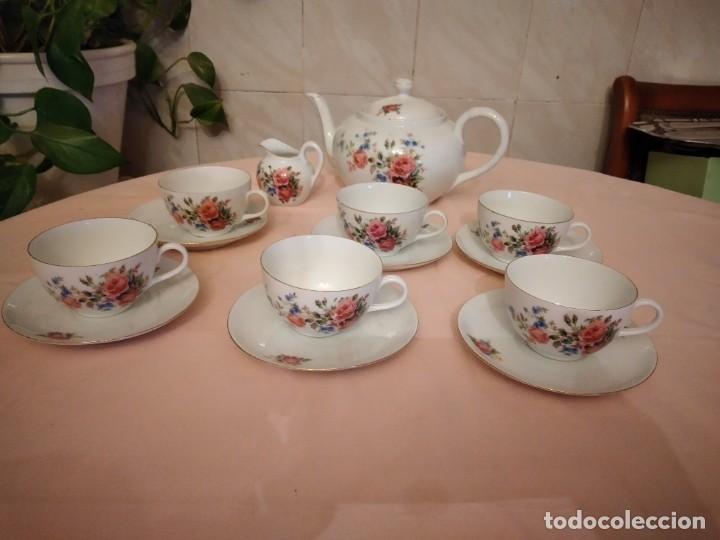 precioso y antiguo juego de te fina porcelana r - Compra venta en  todocoleccion