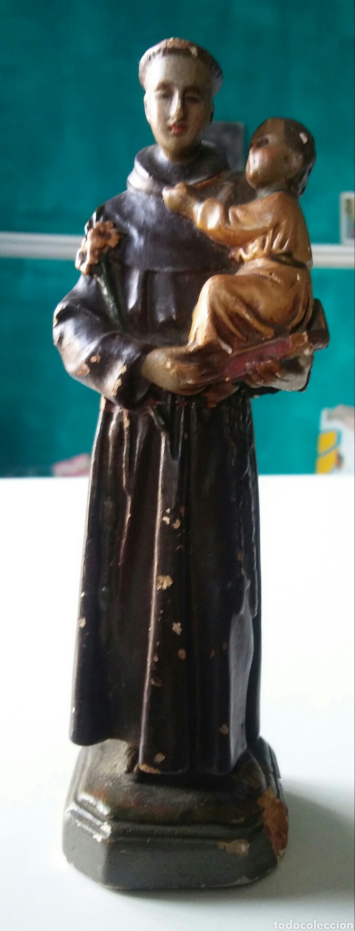 Antig&uuml;edades: S. Antonio antigua - 17 cm - Foto 5