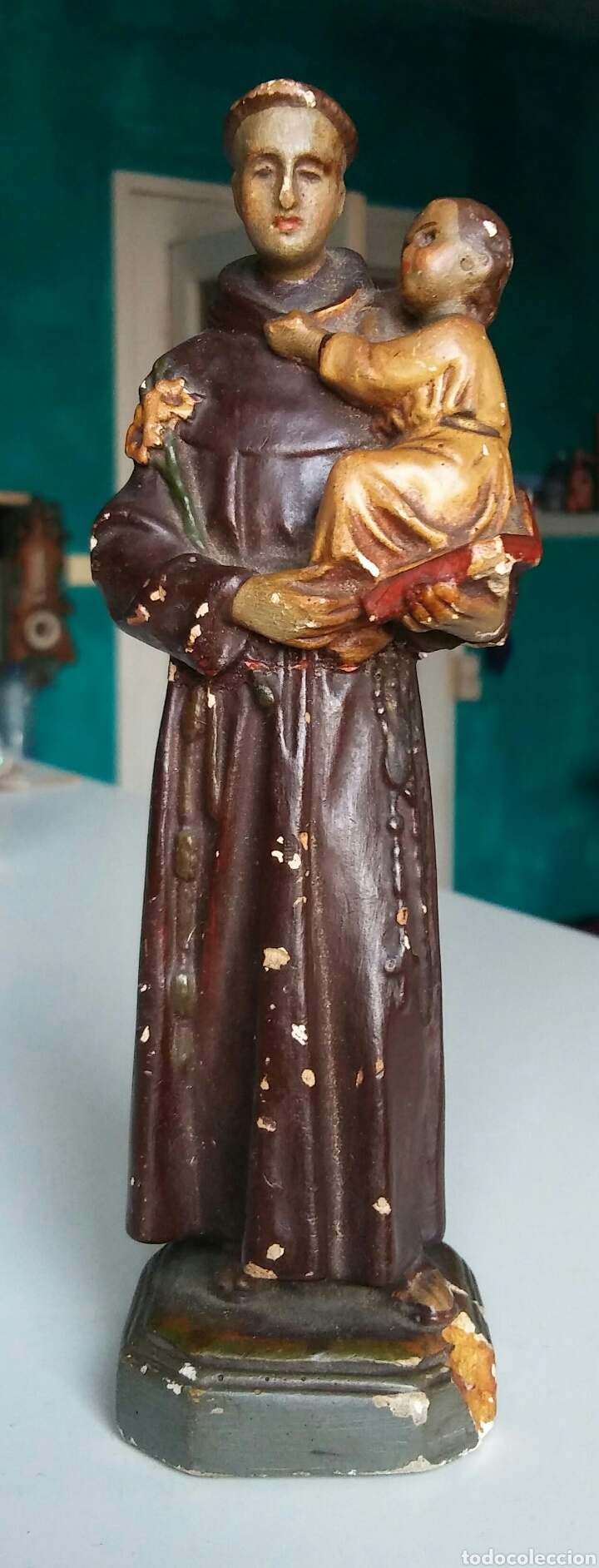 Antig&uuml;edades: S. Antonio antigua - 17 cm - Foto 1