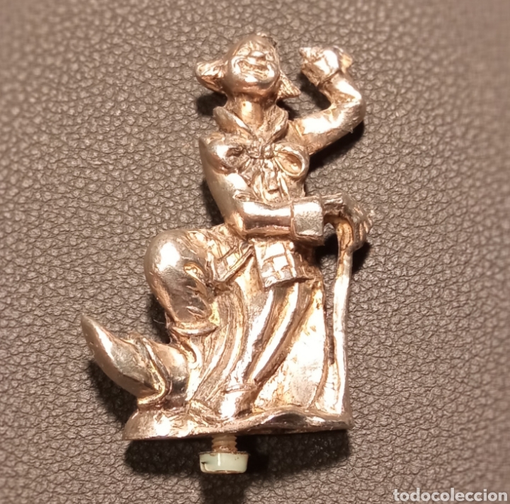 Antiques: PEQUE&Ntilde;O PAYASO DE METAL